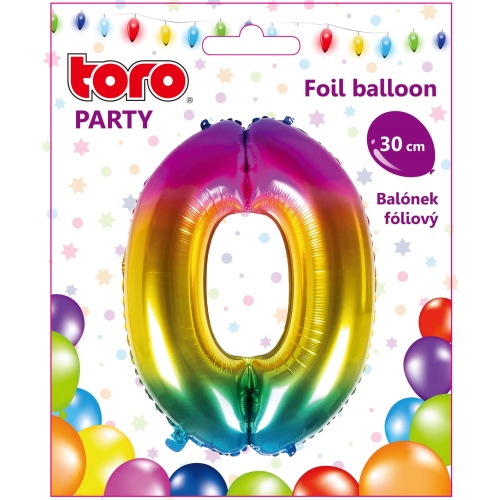 Õhupall nr.0 30cm, vikerkaar