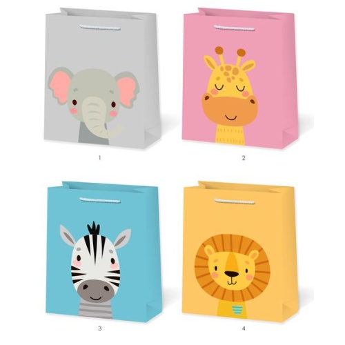 Kinkekott Safari Loomad 40x30x12cm, valik