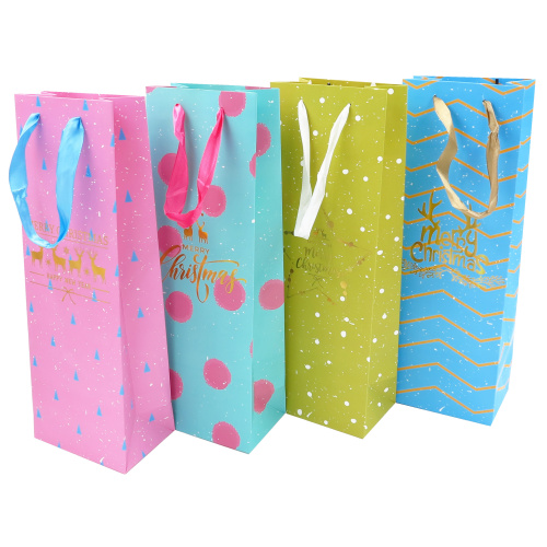 Kinkekott Pastelsed Jõulud pudelile 36x12.5x8.5cm, vali