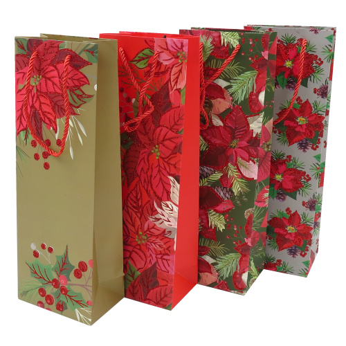 Kinkekott Jõulutäht pudelile 36x12.5x8.5cm, valik