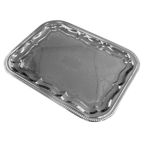 Kandik ristkülik 41x31cm, kroom