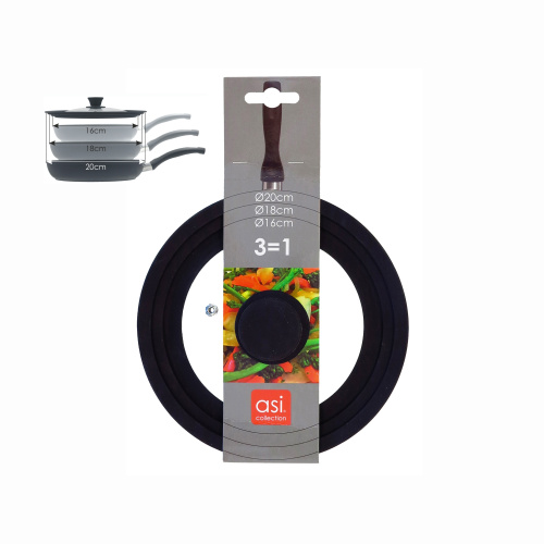 Klaaskaas silikoonäärega d.16/18/20cm