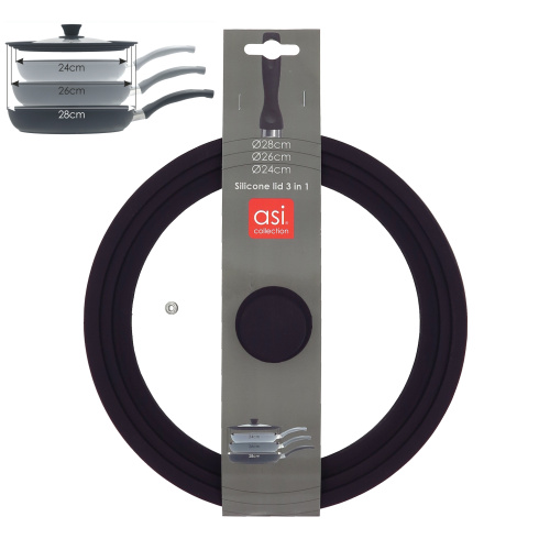 Klaaskaas silikoonäärega d.24/26/28cm