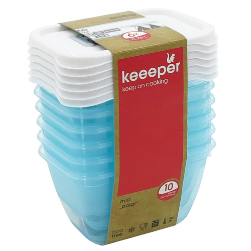 Karbikomplekt Mia Polar 6x0,25l, aqua
