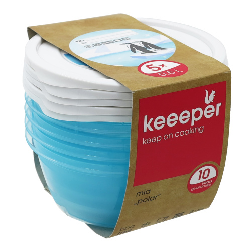 Karbikompl. Mia Polar 5x0,5l, aqua, ümar