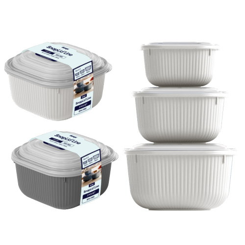 Toidukarpide kmpl. Snaplid 0,6/ 1,1/ 1,8l värvivalik