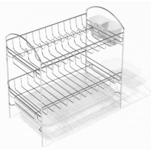 Nõudekuivatusrest alusega (seinale)