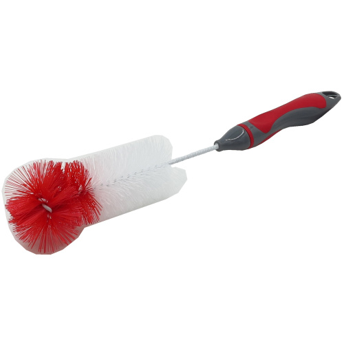 Pudelihari 34cm, punane/hall