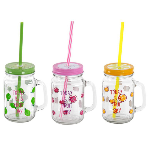 Joogipurk kõrrega Puuviljad 450ml