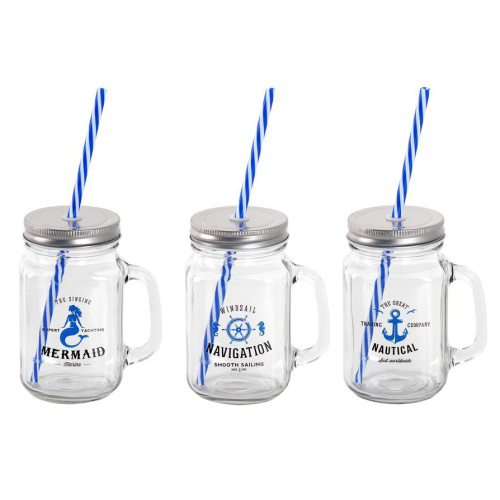 Joogipurk kõrrega Maritime 450ml