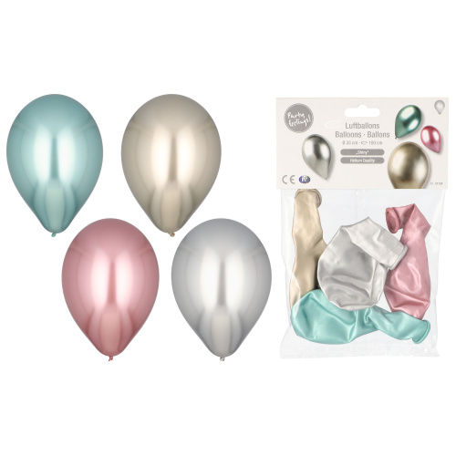 Õhupall Läikiv 4tk d.33cm, värvivalik