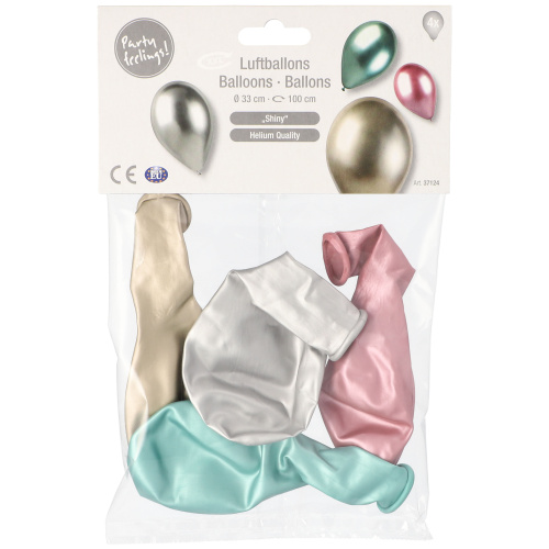 Õhupall Läikiv 4tk d.33cm, värvivalik