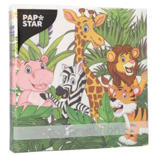 Salvrätt Dþungel 33x33cm, 20tk, 3 kihiline