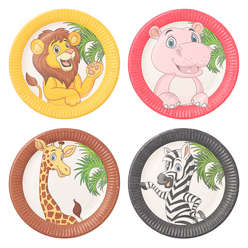 Papptaldrik Dþungel d.23cm, 10tk