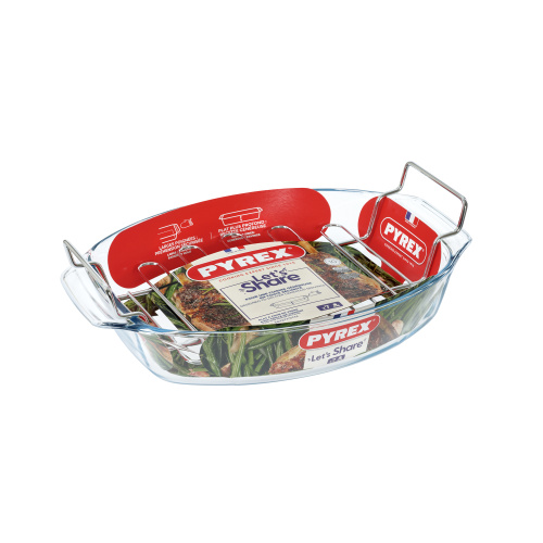 Ovaalne ahjuvorm restiga 38x27cm