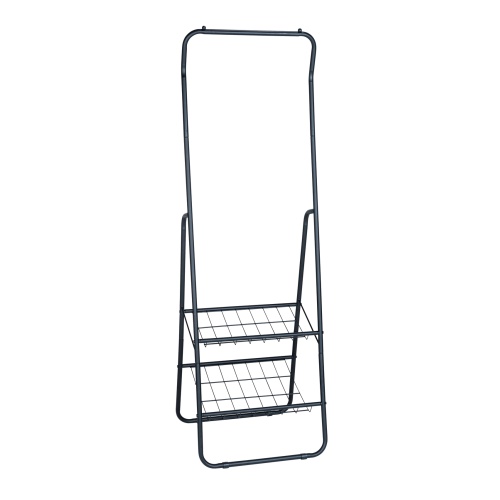 Riidestange Shiva 50x48x159cm, must