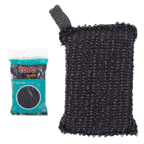 Kooriv pesusvamm 15x4x10cm, must