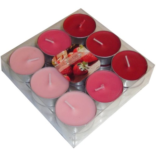 18 lõhna-teeküünalt karbis 4,5h, maasika