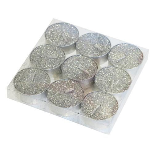 9 teeküünalt karbis, hõbe