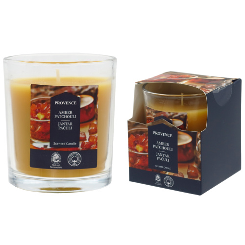 Lõhnaküünal klaasis Merevaik/Patðuli 20h