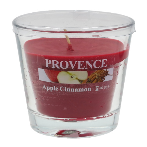 Lõhnaküünal klaasis Kaneel/õun 90/80mm