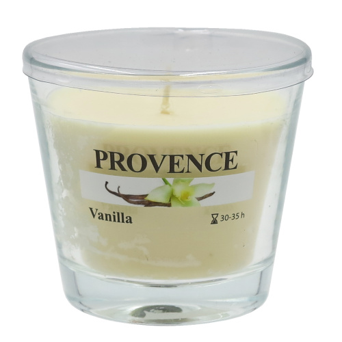 Lõhnaküünal klaasis Vanilje 90/80mm