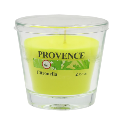 Lõhnaküünal klaasis Citronella 90/80mm