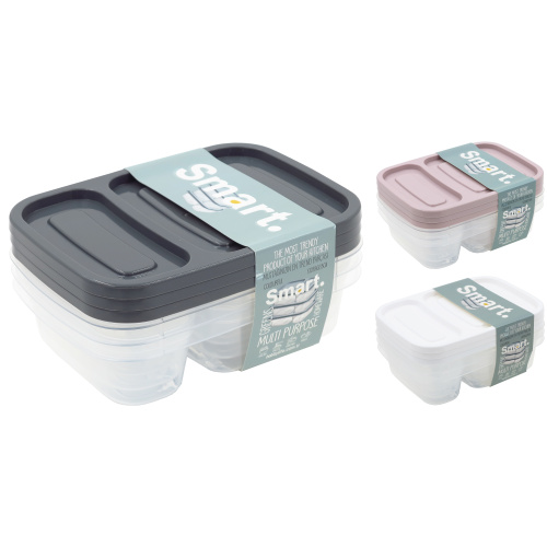 Lõunakarbid Smart 2-osaline 3x750ml, värvivalik