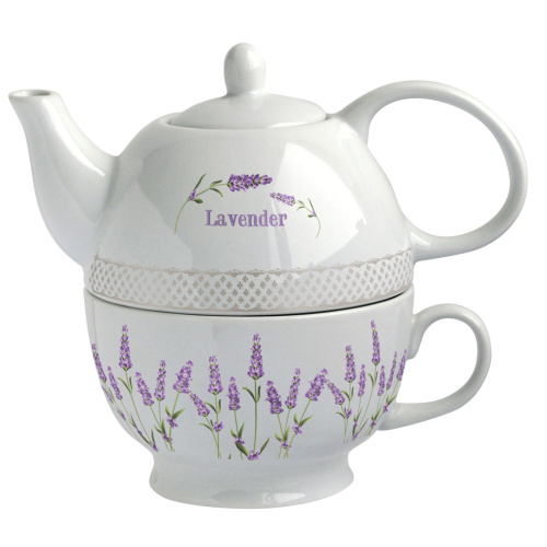 Teekann kruusiga Lavendel  480ml/320ml