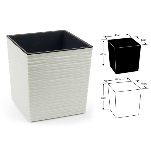 Lillekast Juka Dluto L 40x40cm, kreem
