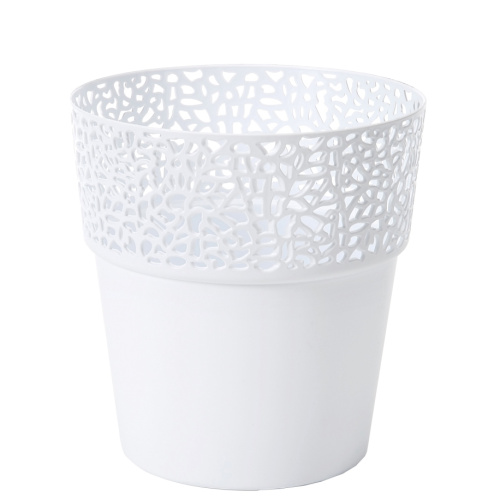 Lillepott Rosa d.13/h.13,5cm, valge