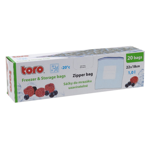 Säilituskott Zipper 1lx20tk