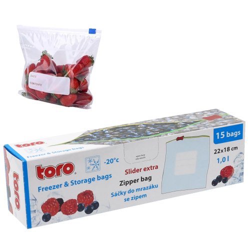 Säilituskott Extra slider 1lx15tk