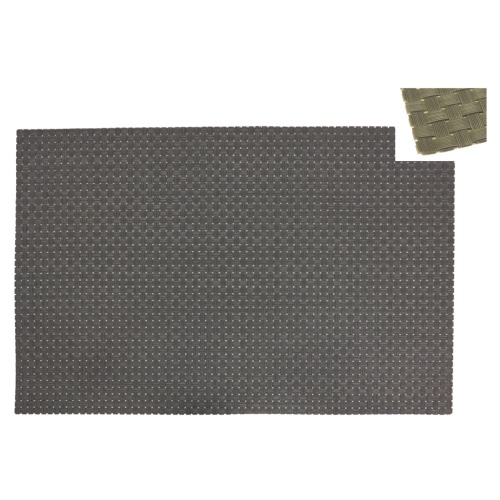 Punutud lauakate, hall, 45x30cm, pvc