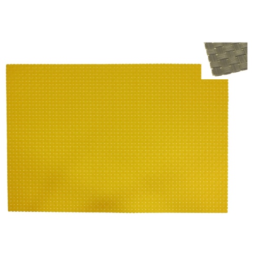 Punutud lauakate, kollane, 45x30cm, pvc