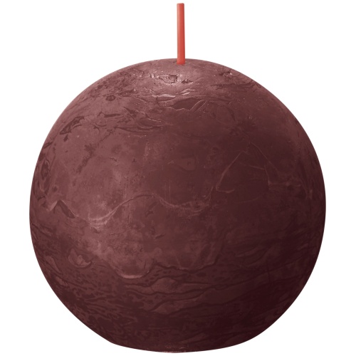Lauaküünal Rustic Shine Pall d.76mm, sametpunane