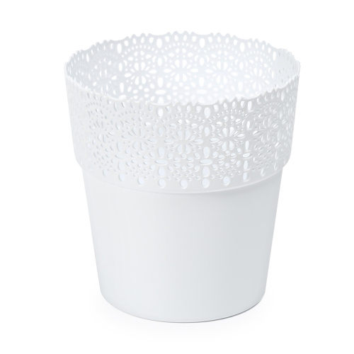 Lillepott Bella d.13/h.13,5cm, valge