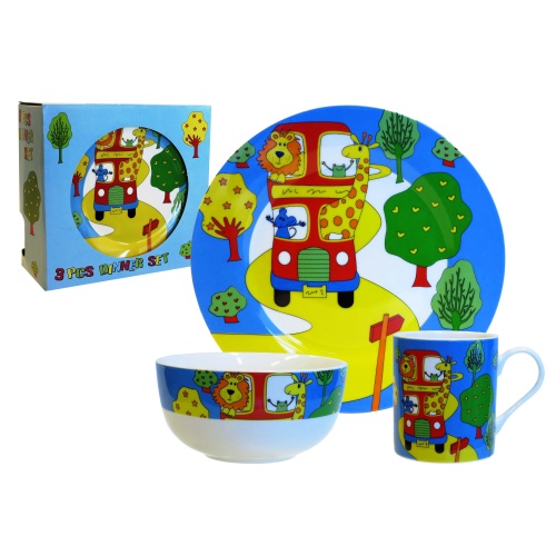 Laste nõudekomplekt Loomad