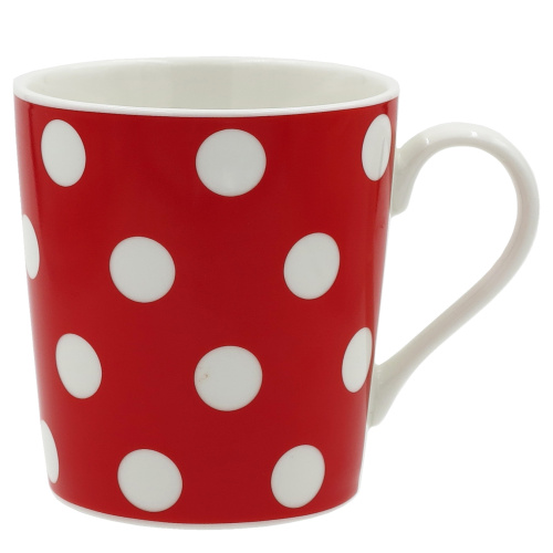 Kruus Täpp 350ml, punane/valge