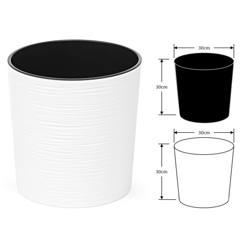 Lillepott Malwa Dluto M, valge