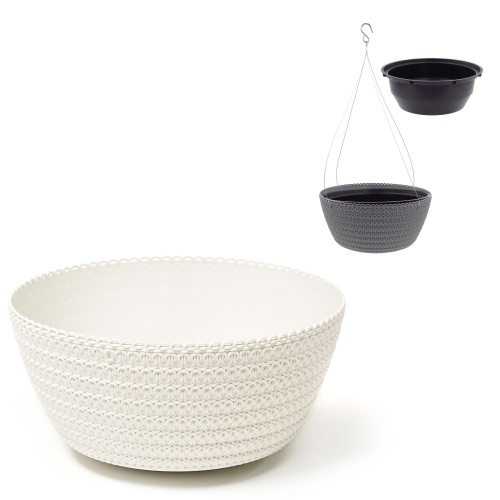 Amplipott Jersey d.30/h.14,5cm, kreem