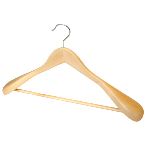 Puidust ülikonnapuu, naturaalne