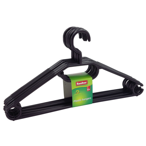 Riidepuu kompl.10tk, must plastik