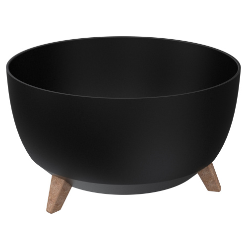 Lillepott Roma LEGS d.40/h.25cm, must