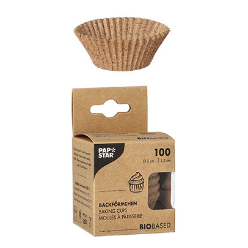 Mini muffinivormid 100tk, d.3cm