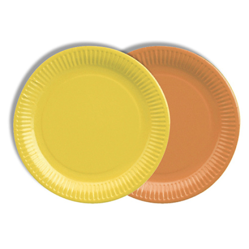 Papptaldrik, oranz/kollane, d.18cm, 12tk, bio