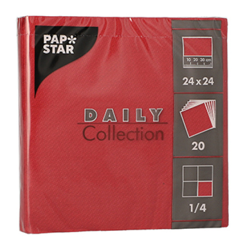 Salvrätt Daily 24x24cm 20tk, bordoo, 2 kihti