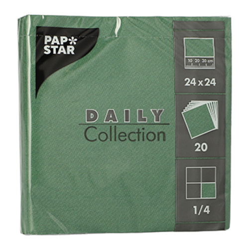 Salvrätt Daily 24x24cm 20tk, tumeroheline, 2 kihti