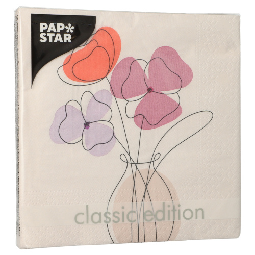 Salvrätt Lilled Vaasis 33x33cm, 20tk 3kihti