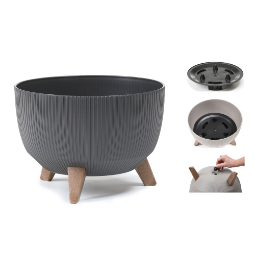 Lillepott Roma Jumper LEGS d.24/h.20cm, grafiit